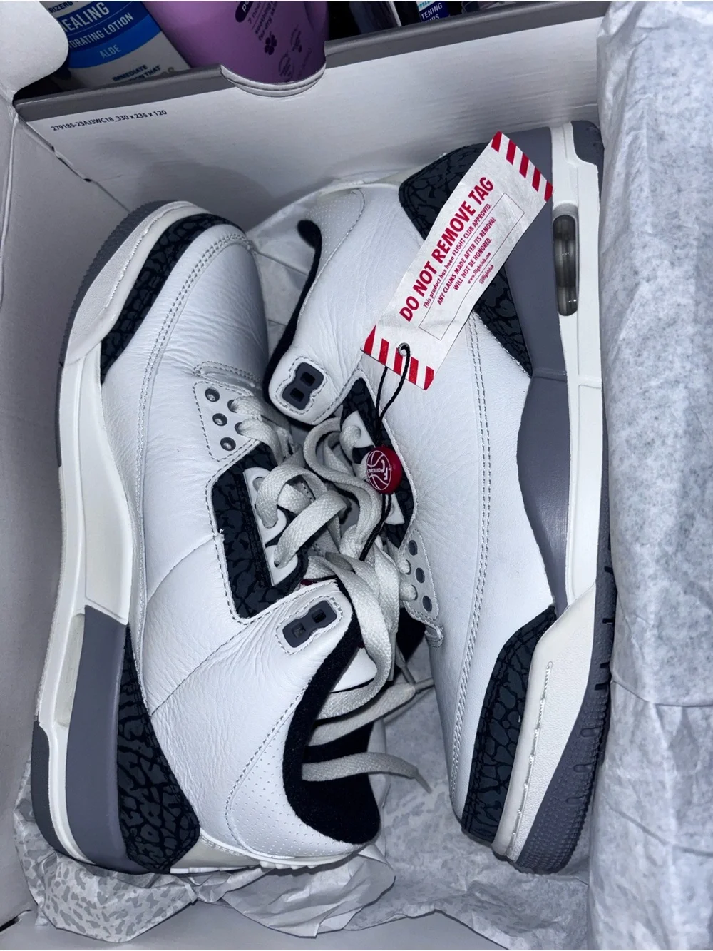 AIR JORDAN 3 RETRO SUMMIT WHITE/FIRE RED BLANC SOMMET/ROUGE